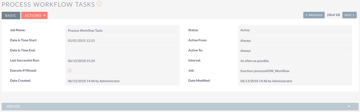 Scheduled Task AdminScheduledTask