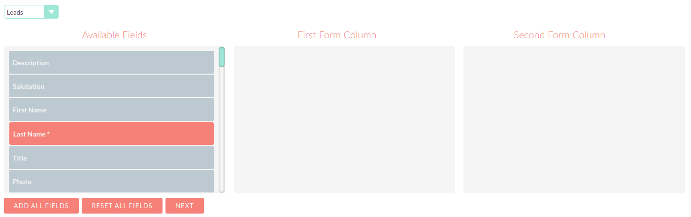 Create Person Form - select fields CampaignsCreatePerson1