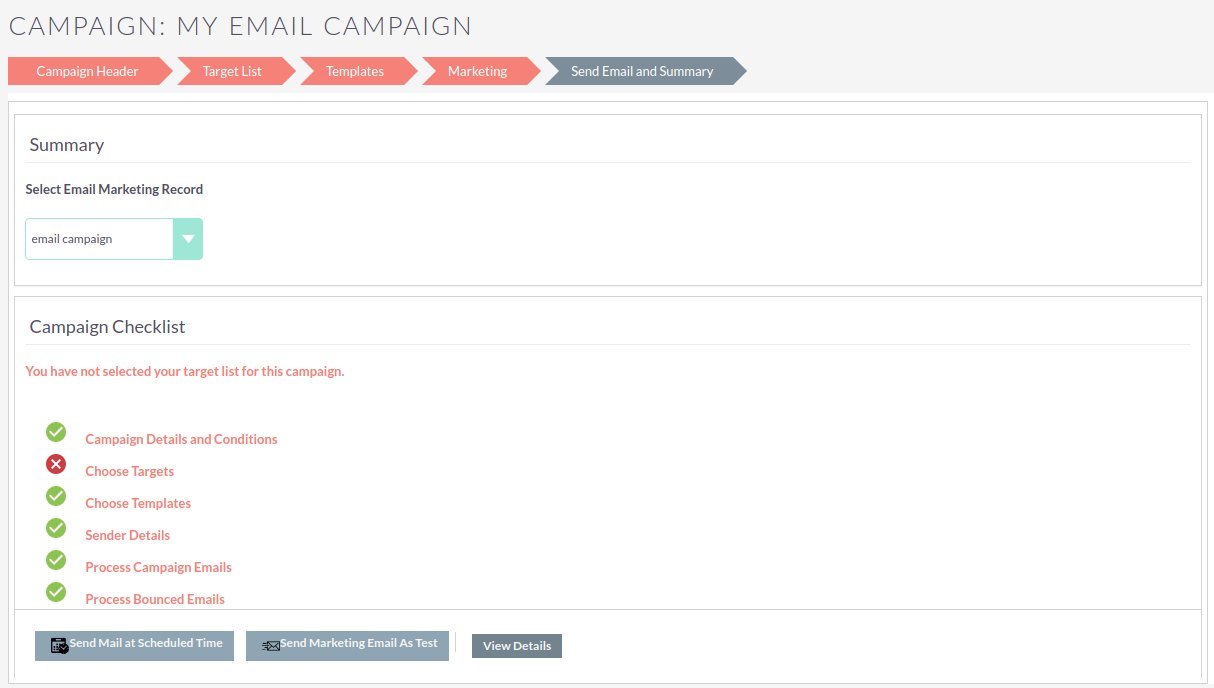Campaign Summary CampaignsSummary